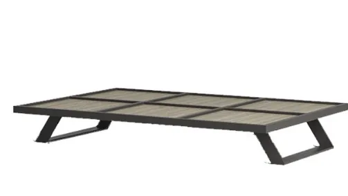 coffee table with metal feet and otis melamine top