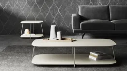 Plane two-tier coffee table