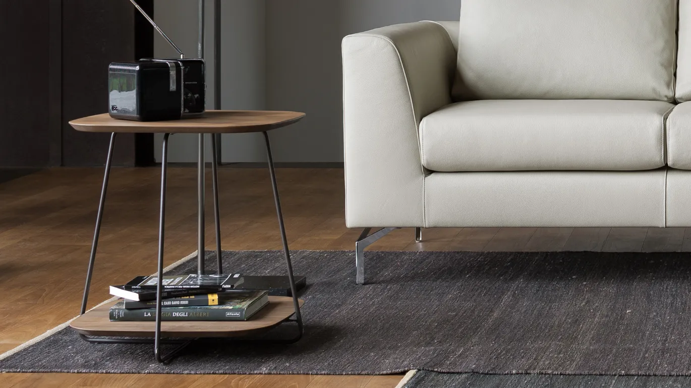 Plane two-tier coffee table