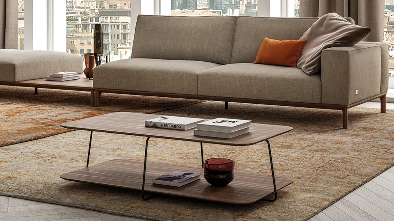 Plane a modern two-story coffee table