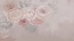 wallpaper with roses pastel colours
