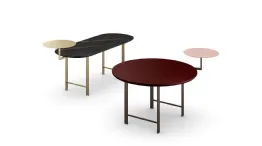 Oval metal coffee tables 