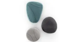 pouf footrest stones