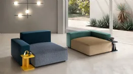 pouf with modular seating system