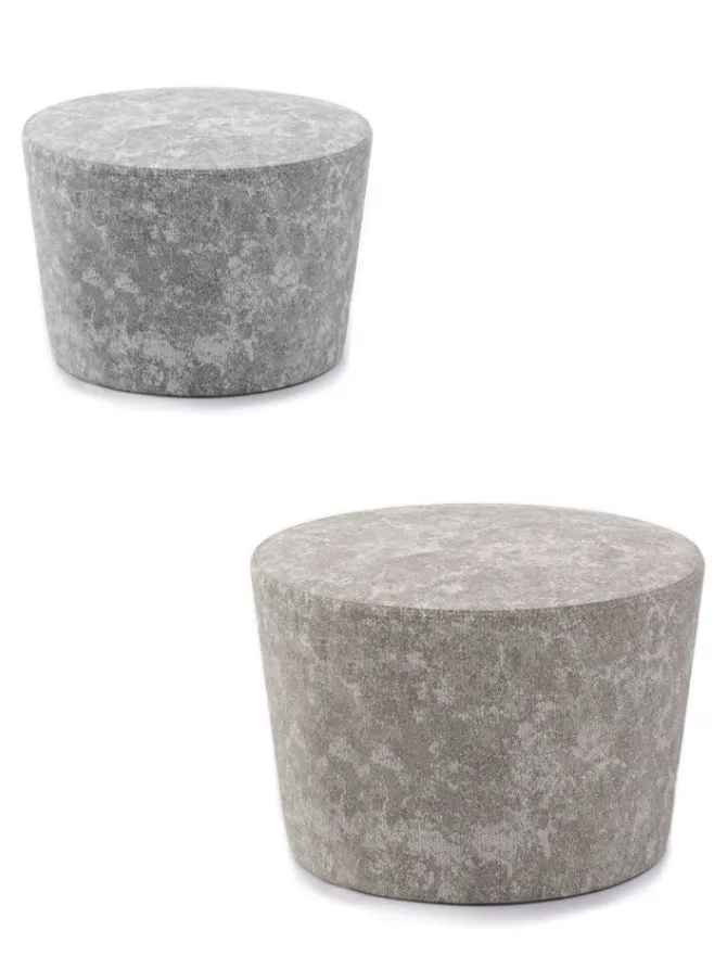 conical pouf in tod fabric