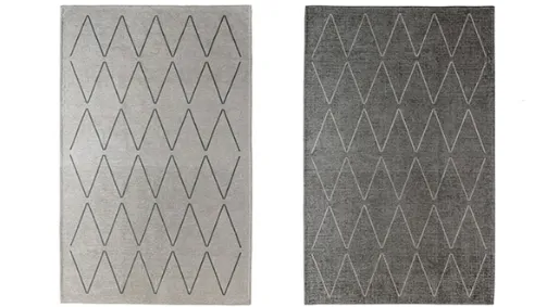 Zig Zag. Collection of rugs with rhombus design