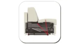 Up mechanism raises sofa