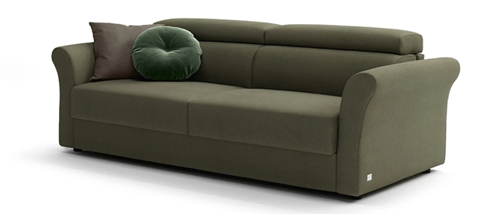 sofa with headrest