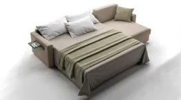 sofa bed with coffee table