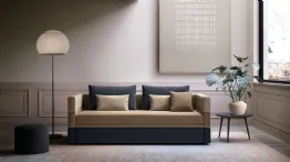 Tarek sofa with multicoloured bed ready
