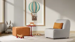 Tea armchair bed with removable cover