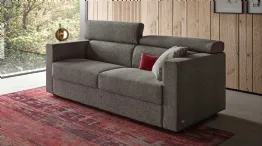 Sofa bed with reclining headrest