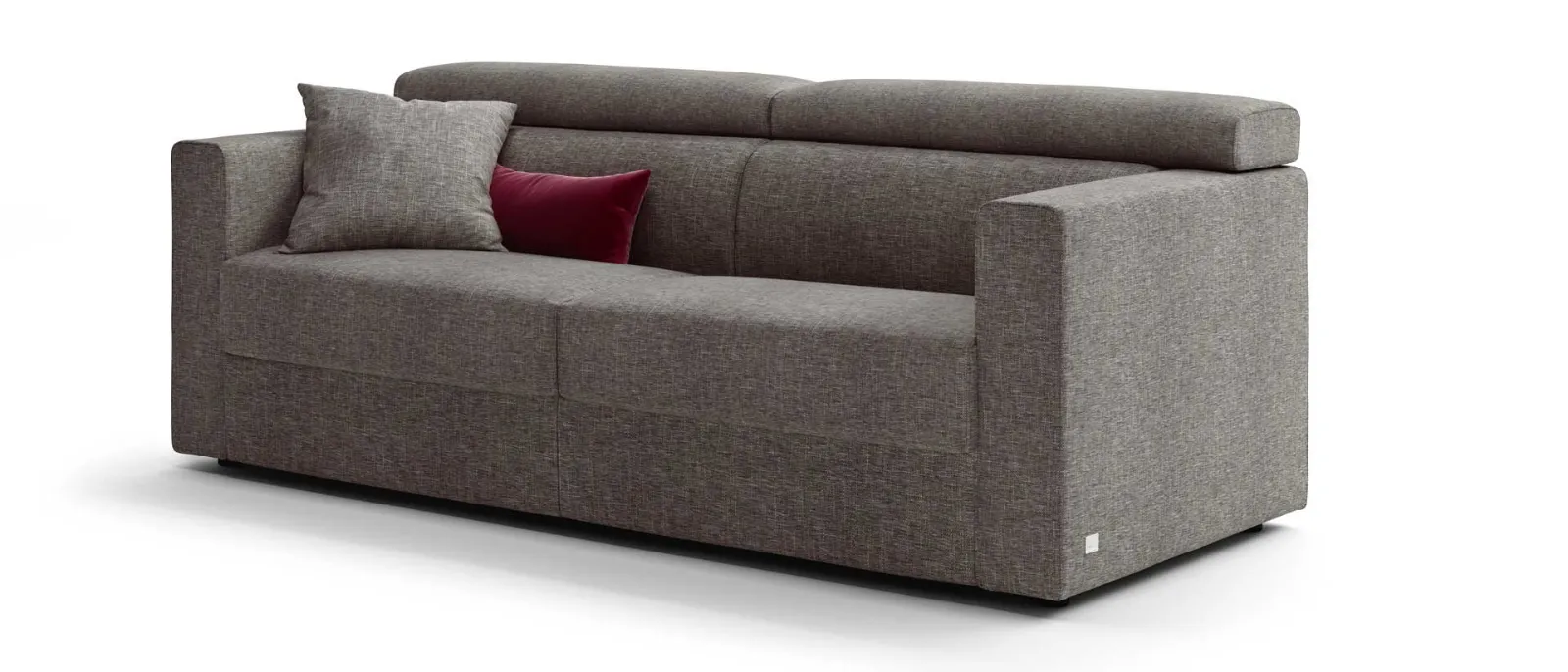 Sofa bed with headrest