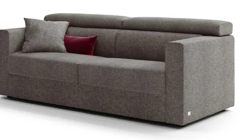 Sofa bed with headrest