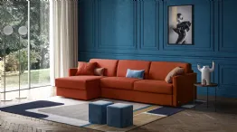 orange modular sofa bed