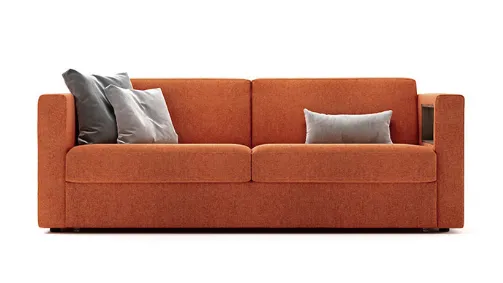 orange sofa bed