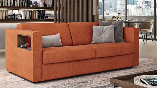 sofa bed with niches