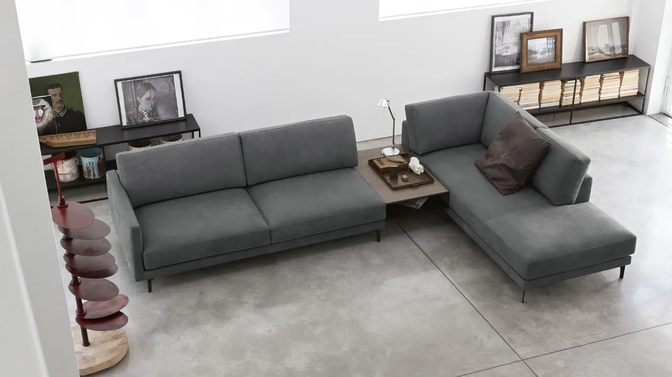corner sofa with built-in coffee table Bart
