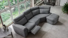 modular leather sofa with relaxation Charles
