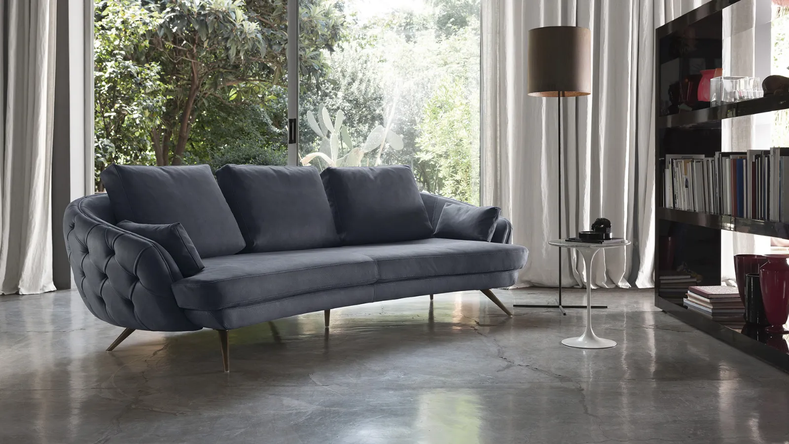 Clark. luxury leather sofa