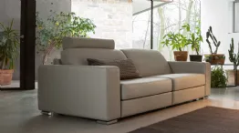 two seater sofa in light Dylan leather