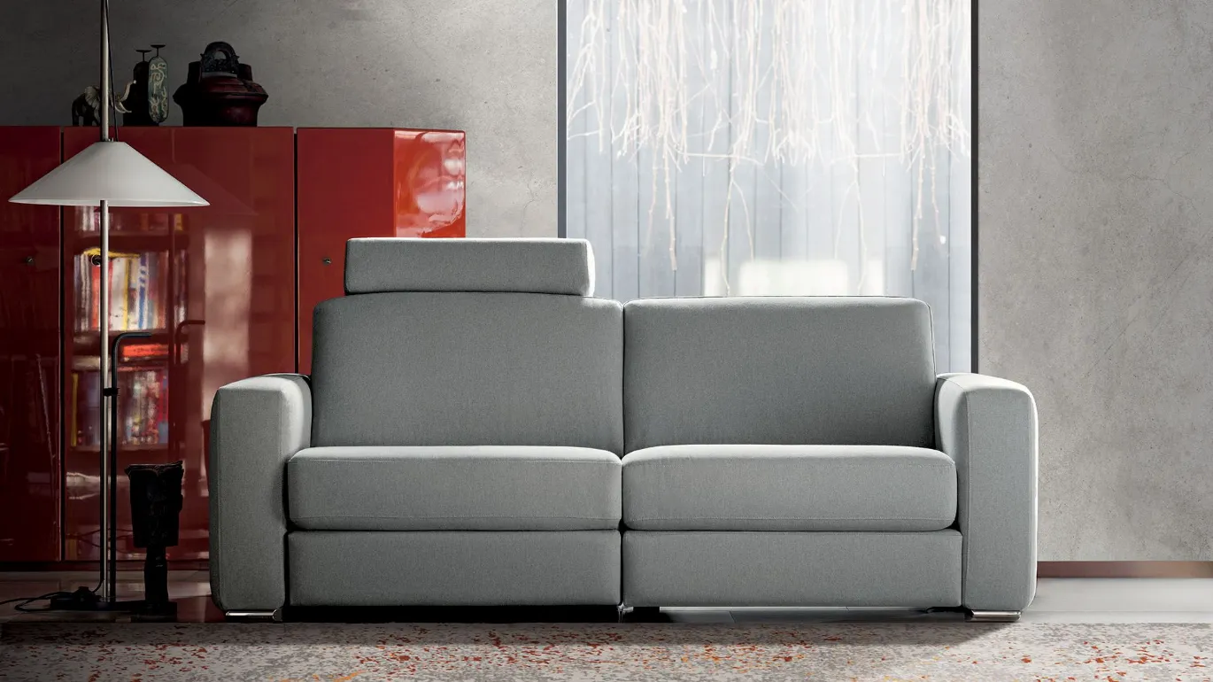 Dylan linear sofa with a headrest