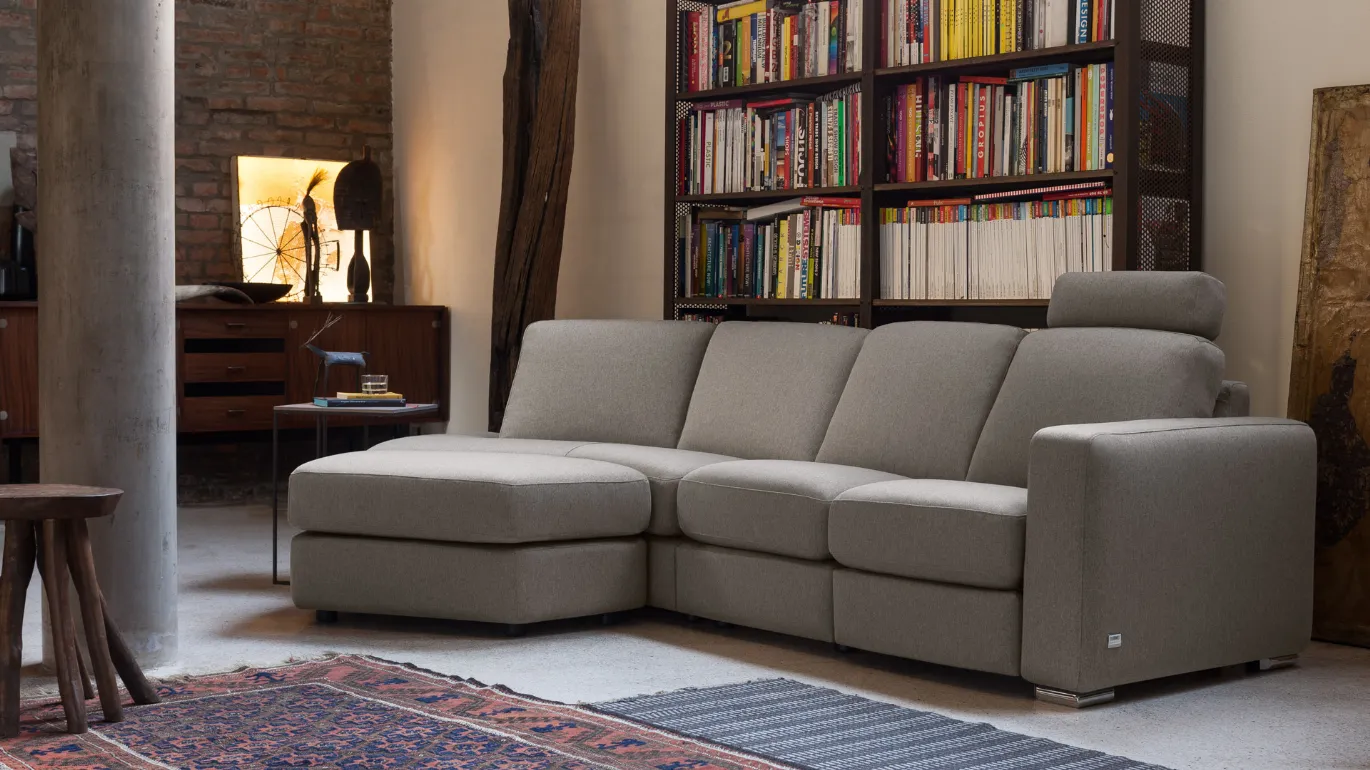 Dylan modern sofa with shaped terminal