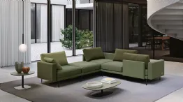 Freedom sectional sofa green