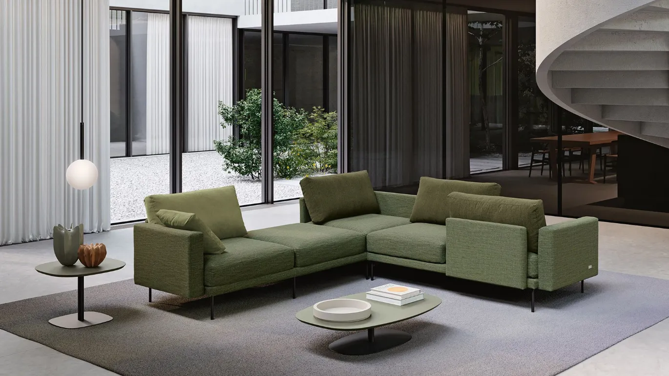 Freedom sectional sofa green