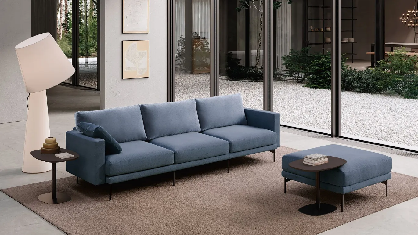 Freedom three-seater sofa blue