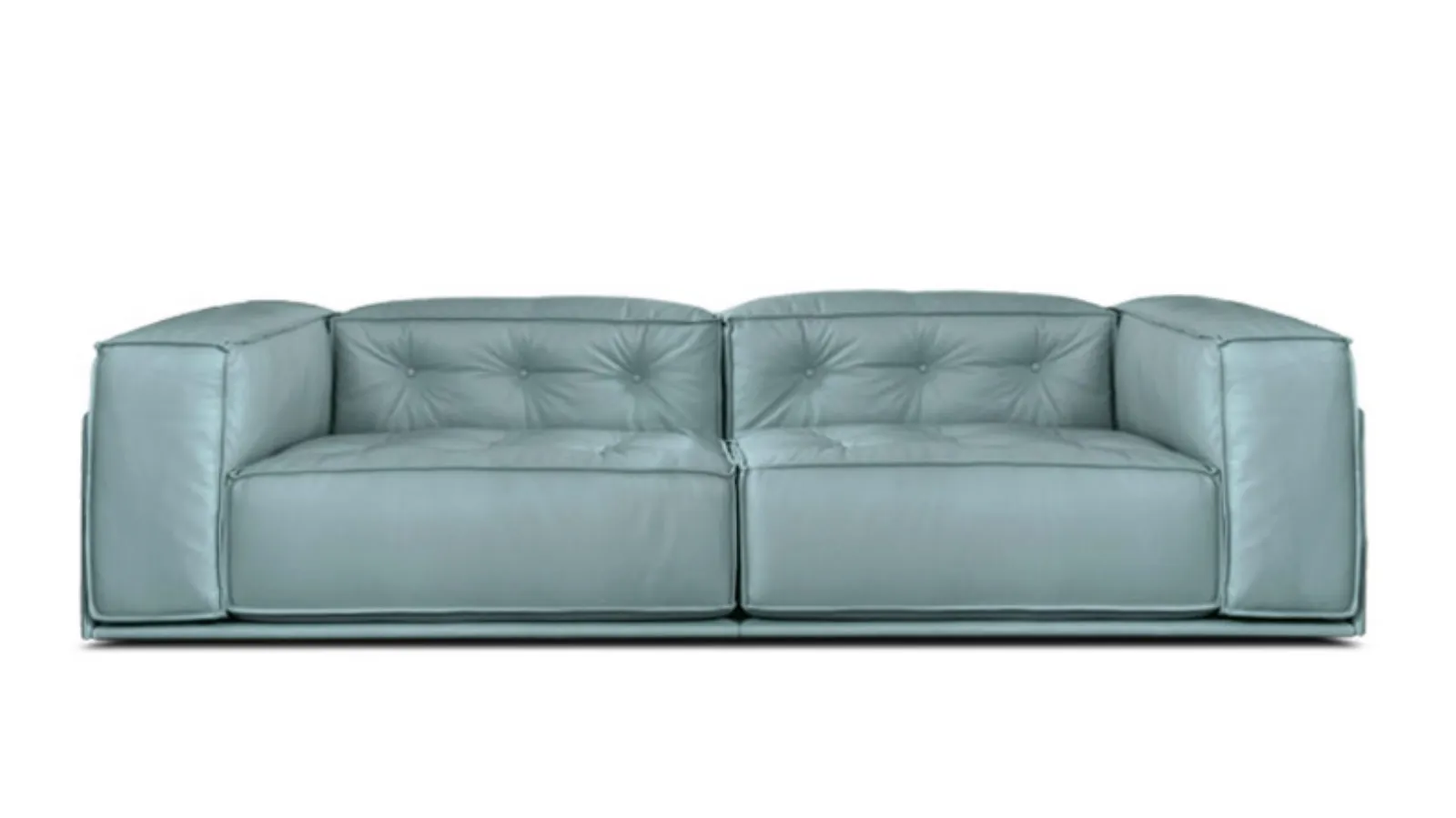 leather sofa with Glamor button