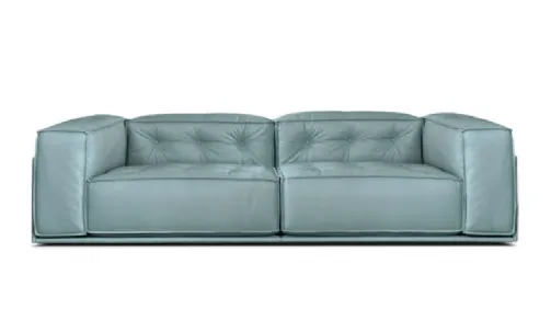 leather sofa with Glamor button