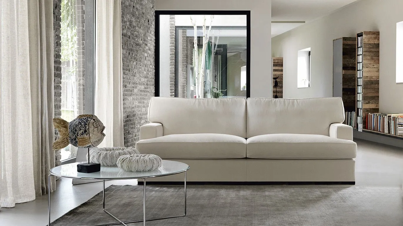 linear sofa in Gost fabric