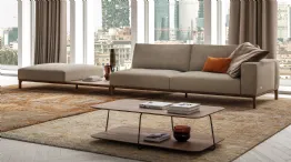 modular sofa with Leonard pouf