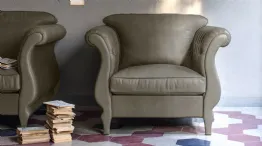 Margot leather armchair
