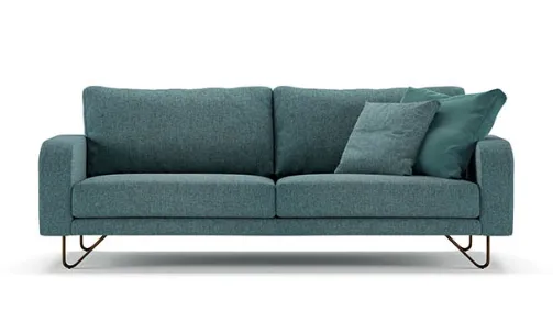 green sofa