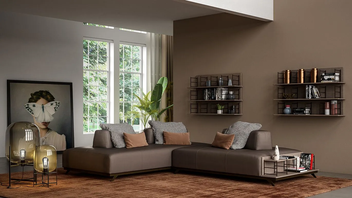 sofa with independent Newton elements