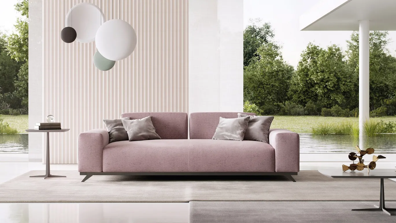 pink sofa