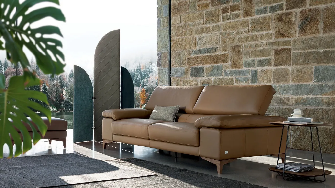 Paris sofa with adjustable backrest