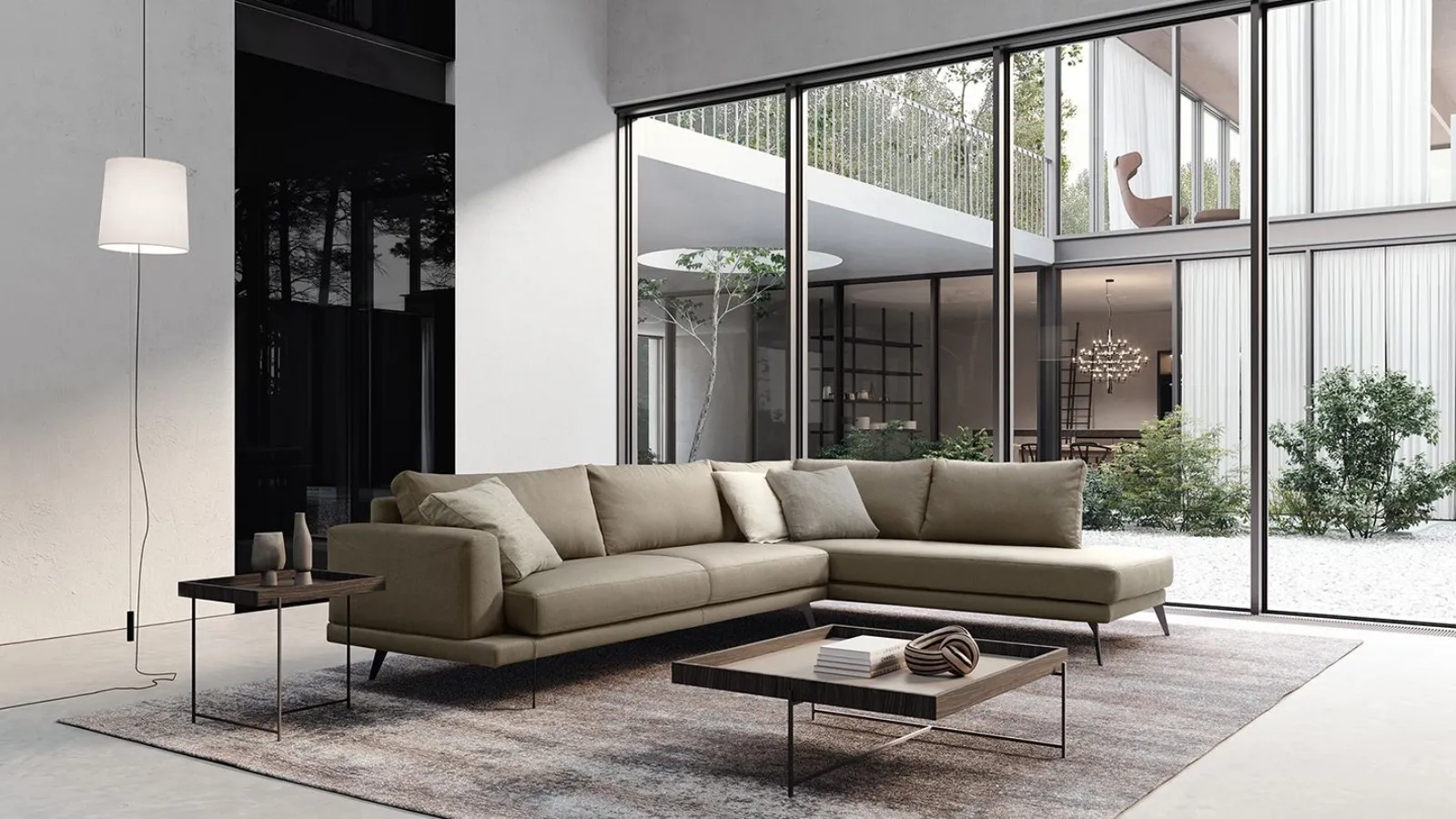 Philip 77 92. A modern suspended sofa