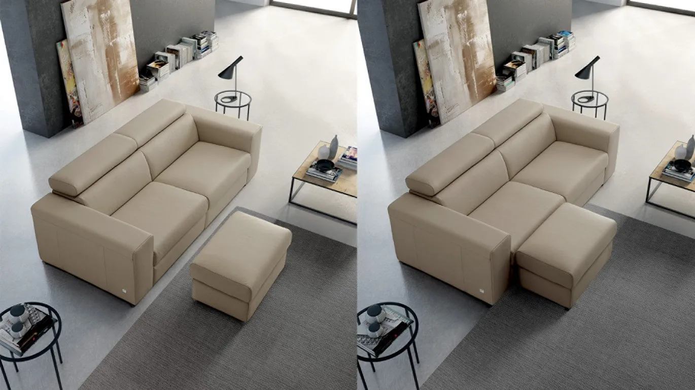 Ray sofa with ottoman