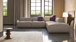 Roland modular leather sofa
