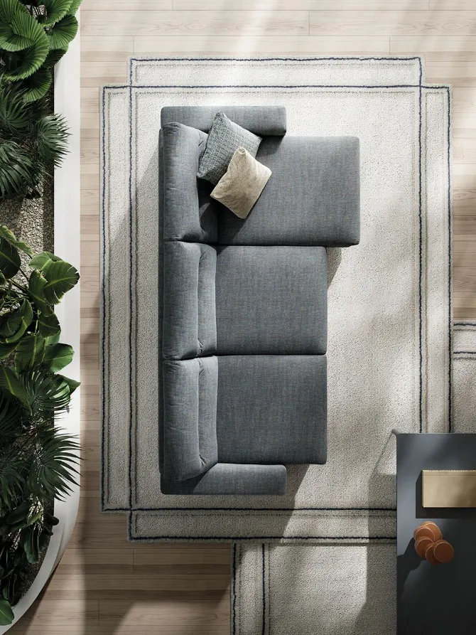 samir sofa with extendable freestanding seats