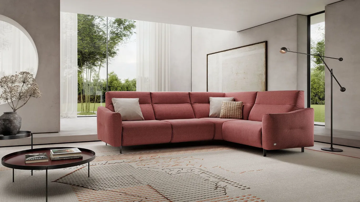 Samuel corner sofa with relax