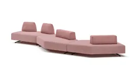 Simply shaped linear sofa