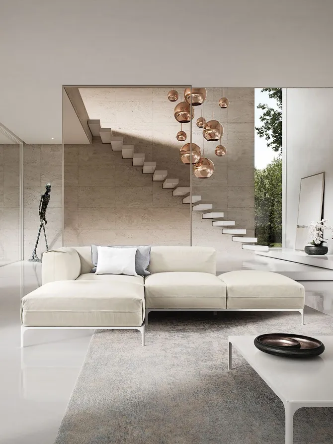 design composition in white fabric