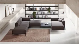 minimal sofa composition with Spencer peninsula