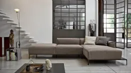 modern sofa in Spencer fabric