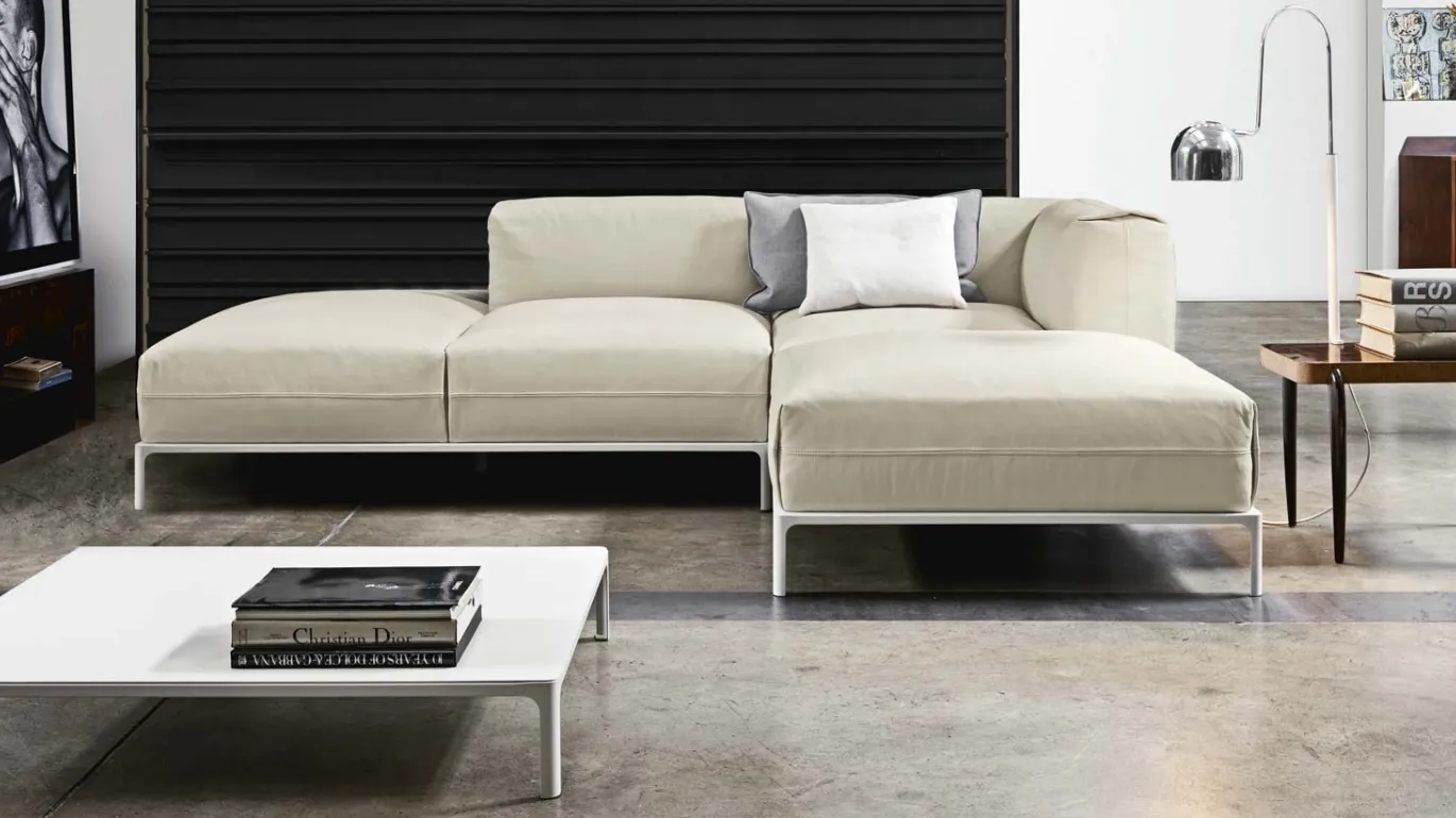 Spencer corner sofa without armrests