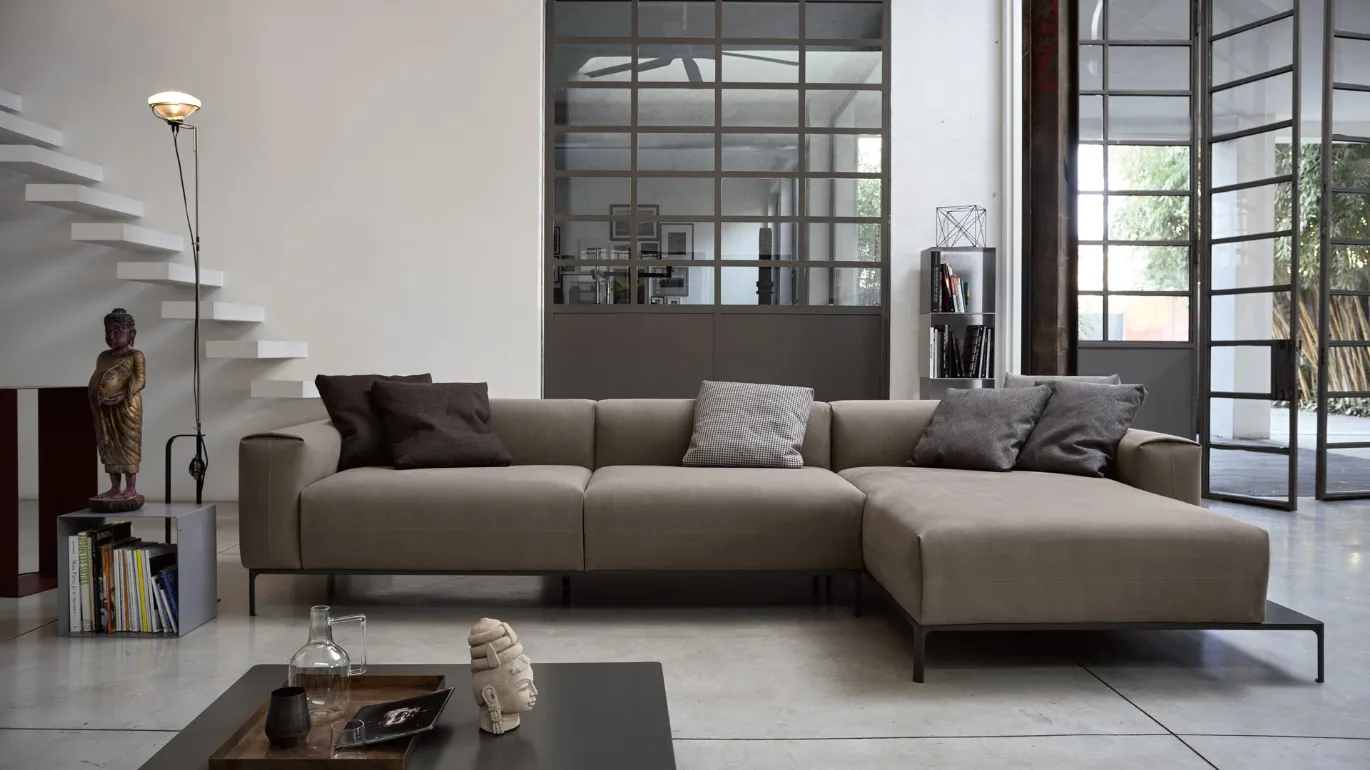 minimal sofa composition with Spencer peninsula